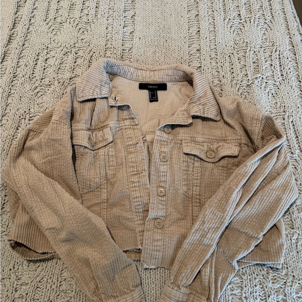 Forever 21 Tan Corduroy Jacket